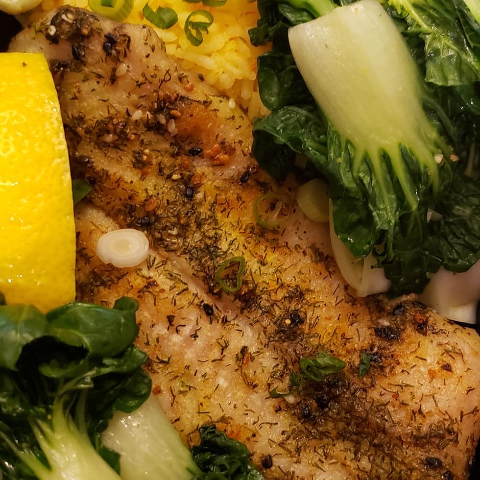 111 Tilapia fillet and sides