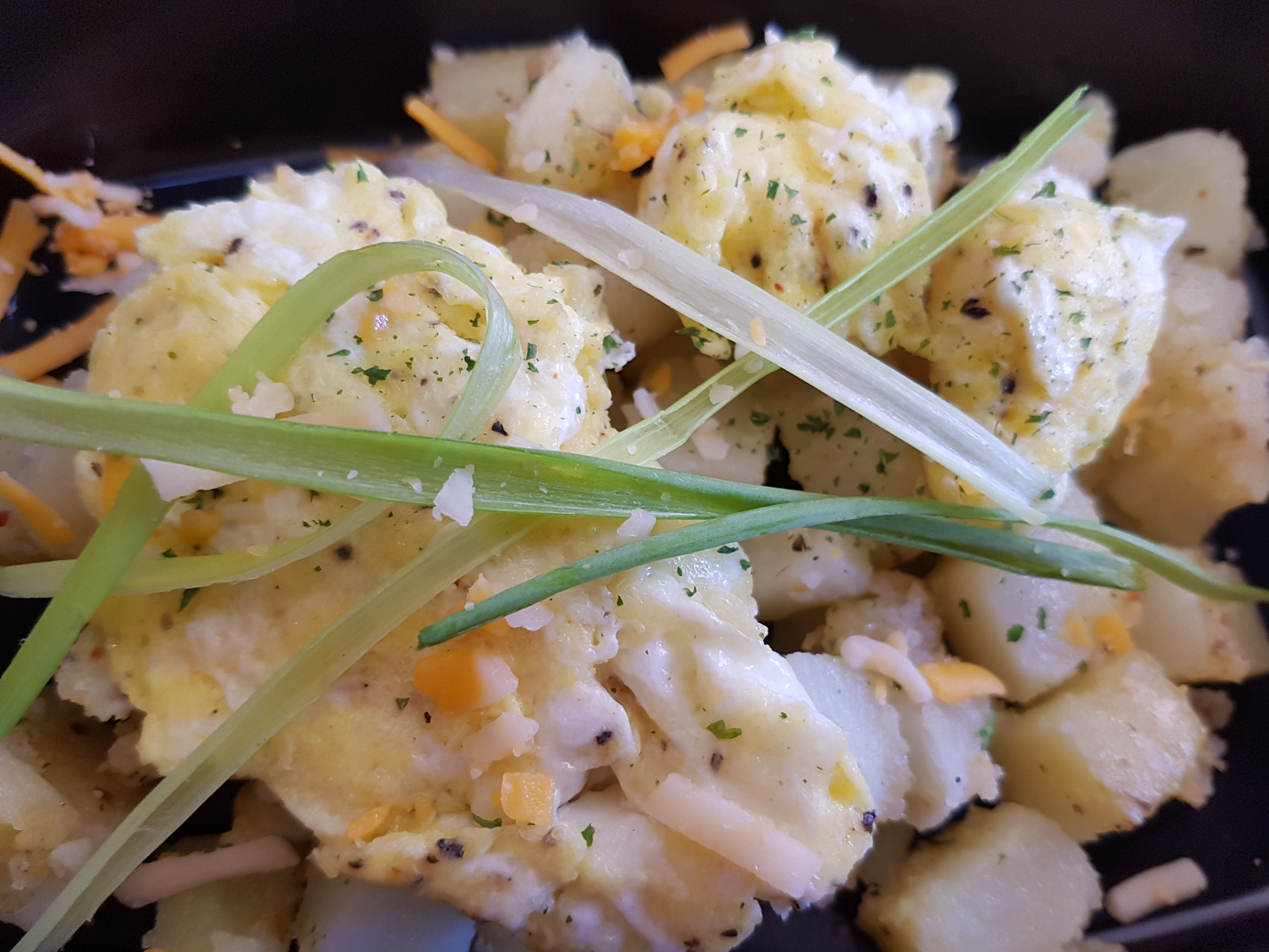 Scrabbled Eggs and Cheese