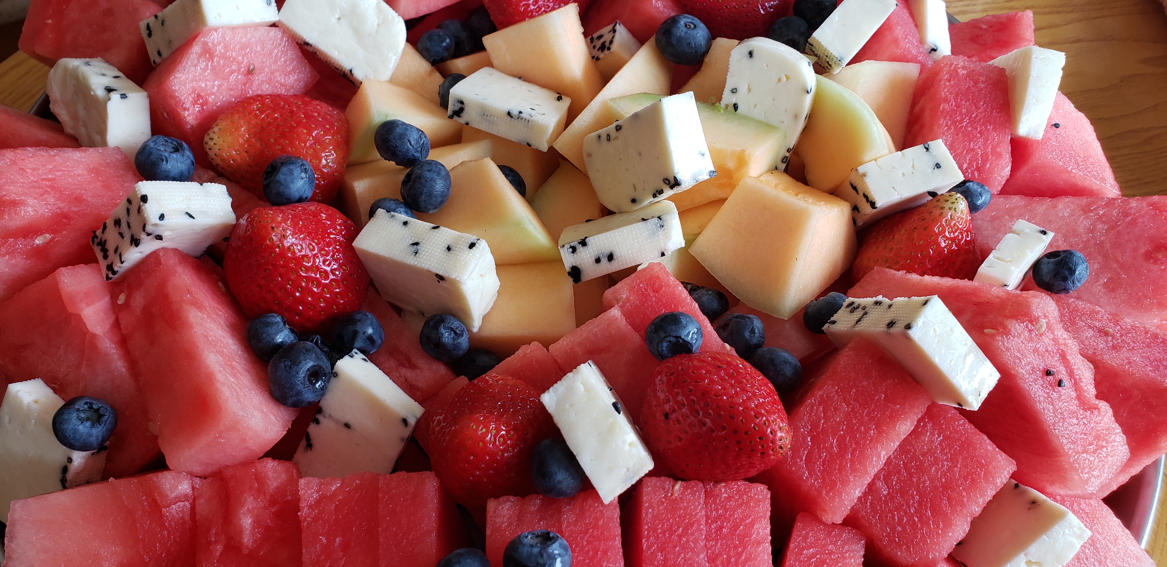 Fruit Platter with Nabulsi Cheese