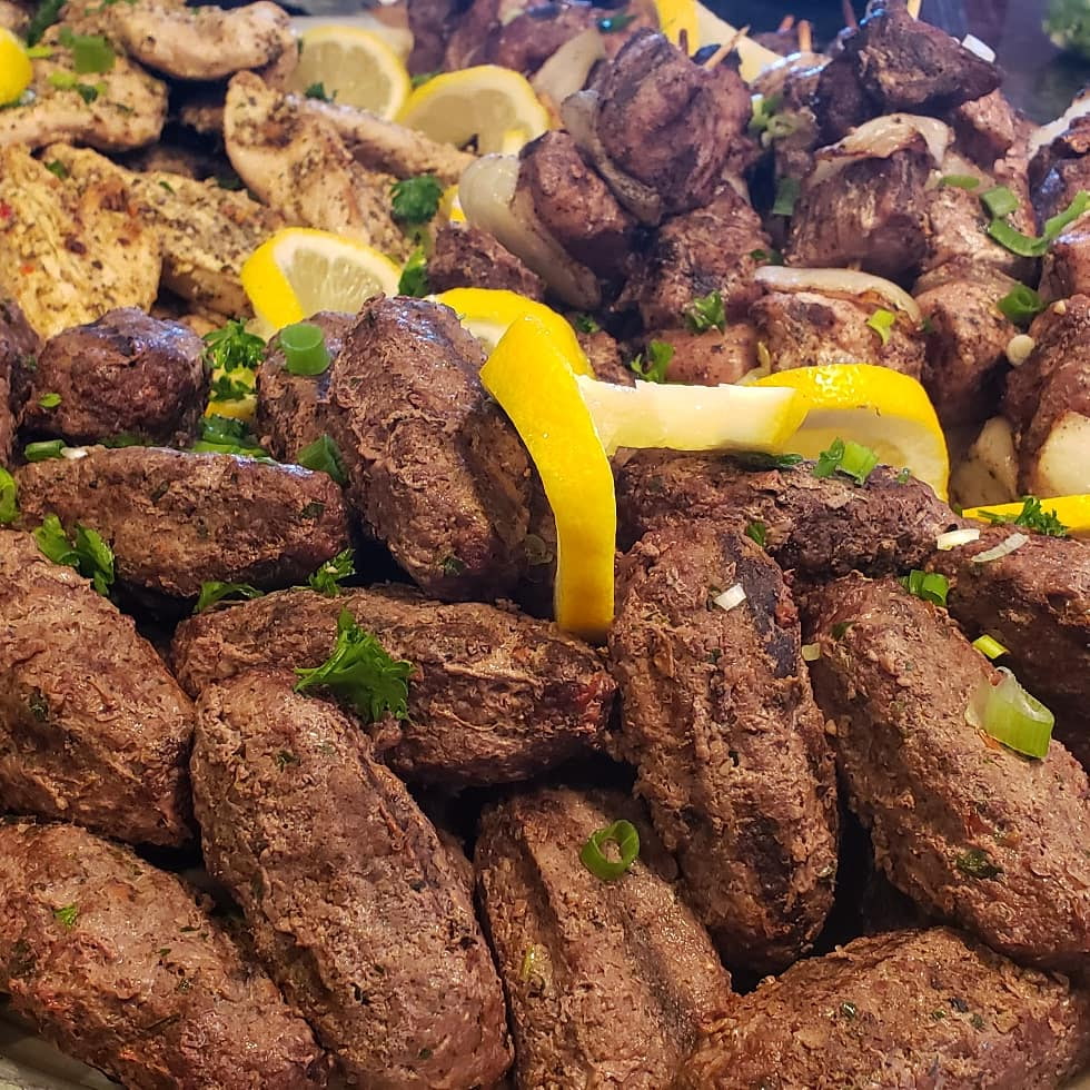 67 Mad Kabobs, Beef Tenderloin, Grilled Chicken